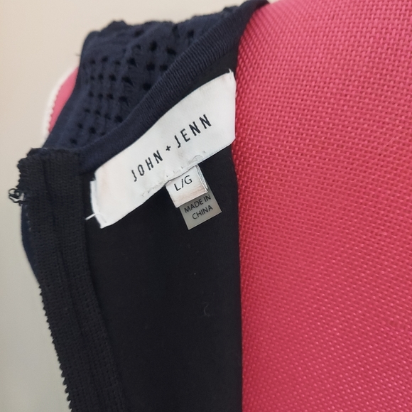 John + Jenn Lined Sleeveless Open Knit Tennis Dress, Size L - Picture 11 of 12